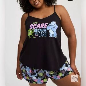 NWT Torrid Pixar Monster’s Inc Sleep cami tank top size 2X(top only)
